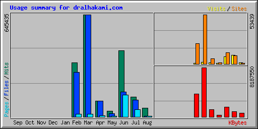 Usage summary for dralhakami.com